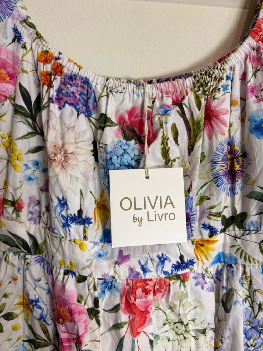Olivia by LIVRO NWT Cin Cin Mini Dress Floral Garden Medium - Picture 6 of 10